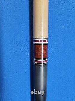 Chaney Custom 4 point purple heart curly maple 60 inch carbon fiber pool cue