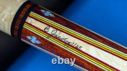 Cocobolo/Birdseye M3/8-10 Custom Jacoby Pool Cue 18.80oz 12.30mm Two Shafts