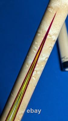 Cocobolo/Birdseye M3/8-10 Custom Jacoby Pool Cue 18.80oz 12.30mm Two Shafts