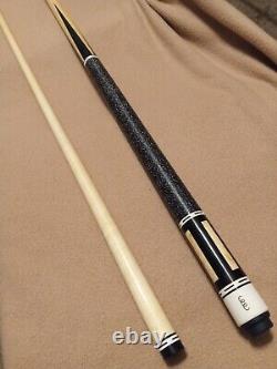 Curly Cue custom Pool Cue New, One-of-a-kind. Ebony and maple, Phenolic Joint