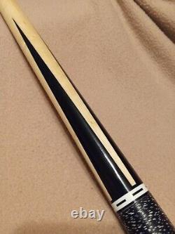 Curly Cue custom Pool Cue New, One-of-a-kind. Ebony and maple, Phenolic Joint