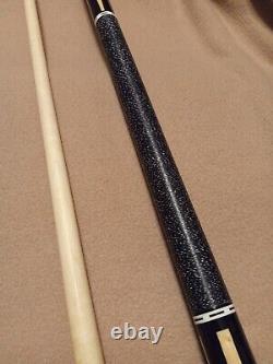 Curly Cue custom Pool Cue New, One-of-a-kind. Ebony and maple, Phenolic Joint