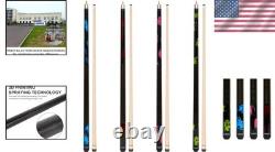 Custom 3D Print Technology Pool Cue Stick Set