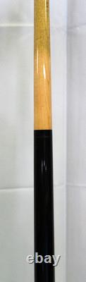 Custom Jacobs Black Pool Cue- Signed- Wrapped Butt- RARE