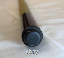 Custom Jacobs Black Pool Cue- Signed- Wrapped Butt- RARE