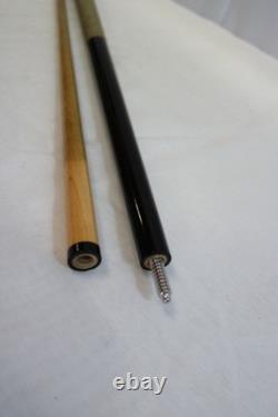 Custom Jacobs Black Pool Cue- Signed- Wrapped Butt- RARE
