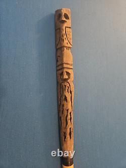 Custom Jacoby Pool Jump Cue Owl & Wizard Hand Carved From Balsa Wood Light 6.5oz