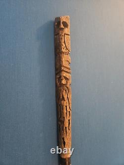 Custom Jacoby Pool Jump Cue Owl & Wizard Hand Carved From Balsa Wood Light 6.5oz