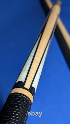 Custom Jacoby Purpleheart Uniloc Quick Release Pool Cue 18.50oz 12.40mm 2 Shafts