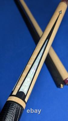 Custom Jacoby Purpleheart Uniloc Quick Release Pool Cue 18.50oz 12.40mm 2 Shafts