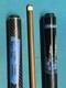 Custom Jeffrey Tucker African Blackwood/black Ash Burl Points Pool Cue, 3/8x10