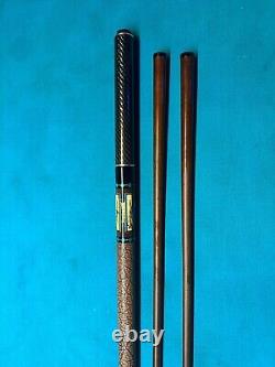 Custom Jeffrey Tucker African Blackwood Pool Cue, 3/8X10, 8 CF Extension