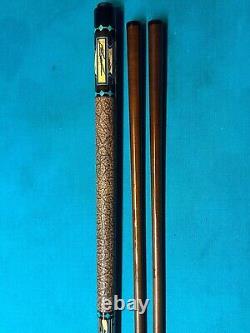 Custom Jeffrey Tucker African Blackwood Pool Cue, 3/8X10, 8 CF Extension