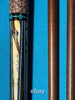 Custom Jeffrey Tucker African Blackwood Pool Cue, 3/8X10, 8 CF Extension