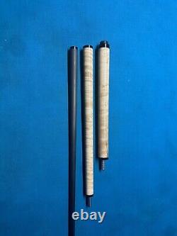 Custom Jeffrey Tucker Curly Maple Break Jump Pool Cue, 30 Carbon Fiber Shaft