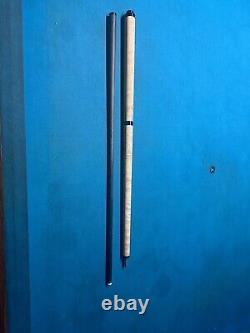 Custom Jeffrey Tucker Curly Maple Break Jump Pool Cue, 30 Carbon Fiber Shaft