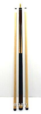 Custom Kaiser 19oz 58.5in Pool Cue with Blue Reptile Leather Wrap & 2 Shafts