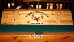 Custom Led Pool Table Light with your name logo! Billiards