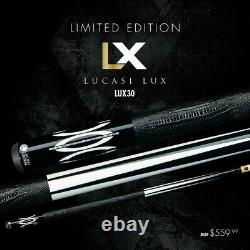 Custom Lucasi Lux30 Billiard Table Pool Cue Stick Lizard Embossed Leather Wrap