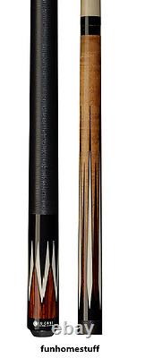 Custom Lucasi Lzc37 2 Piece 58 Billiard Pool Cue Stick 12.75mm Shaft Black Wrap