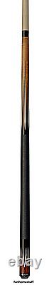 Custom Lucasi Lzc37 2 Piece 58 Billiard Pool Cue Stick 12.75mm Shaft Black Wrap