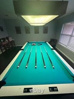 Custom Made Brunswick Gold Crown Pool Table With Other Items