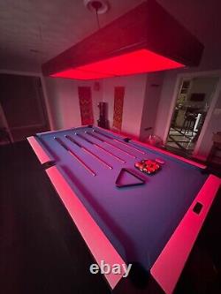 Custom Made Brunswick Gold Crown Pool Table With Other Items