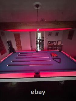 Custom Made Brunswick Gold Crown Pool Table With Other Items