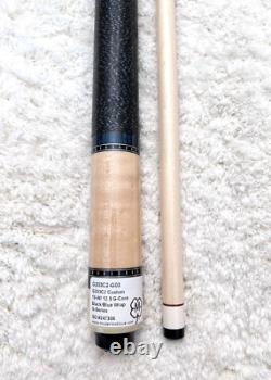 Custom McDermott G203 C2 Pool Cue with 12.5mm G-Core Shaft, FREE HARD CASE BLKBLU