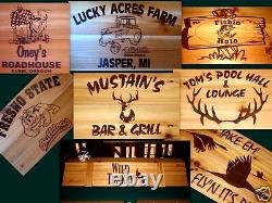 Custom Pool Table Light & Cue Rack with your name logo! Billiards