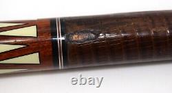 Custom Reptile Leather Wrapped 21 oz 58 in Pool Cue