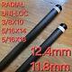 Custom Ultra Low Deflection Carbon Fiber 12.4 11.8 Pool Cue Shaft Radial Uni-loc