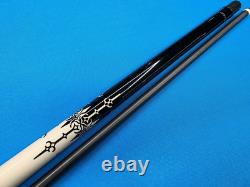 Custom Viking Pool Cue, Ebony & Holly, Choice Carbon Fiber Shafts (Siege, Whyte)