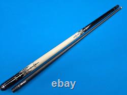 Custom Viking Pool Cue, Ebony & Holly, Choice Carbon Fiber Shafts (Siege, Whyte)
