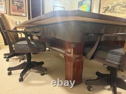 Custom board room table/pool table chairs