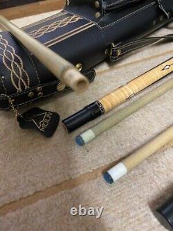 DAN DISHAW custom Cue Billiard Set from Japan