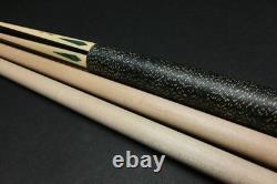 Dale Perry Custom Cue Radial Joint 2 Shafts Malachite Inlay Billiards Pool stick