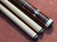 Douglas Moore Custom 8 Point Pool Cue With 2 Maple Shafts. Genuine Lizard Wrap