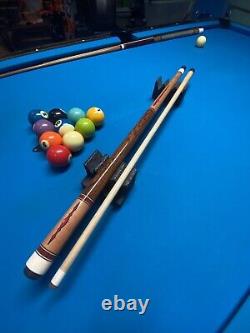 Ed Milangi Custom Pool Cue USA Made? Mammoth Tooth? Joint & Butt Cap