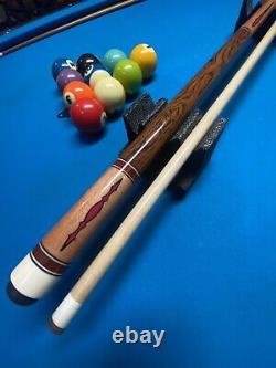 Ed Milangi Custom Pool Cue USA Made? Mammoth Tooth? Joint & Butt Cap