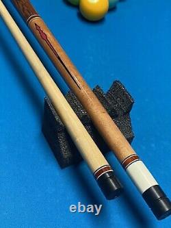 Ed Milangi Custom Pool Cue USA Made? Mammoth Tooth? Joint & Butt Cap