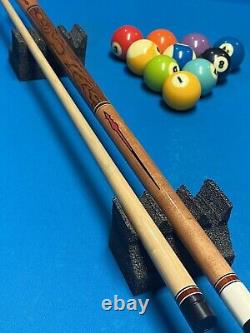 Ed Milangi Custom Pool Cue USA Made? Mammoth Tooth? Joint & Butt Cap