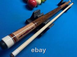 Ed Milangi Custom Pool Cue USA Made? Mammoth Tooth? Joint & Butt Cap