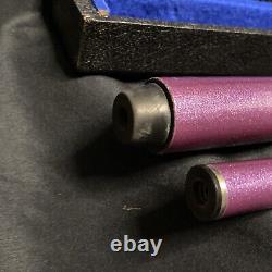Eliminator Pool Cue 21 oz. Cobra Case Custom Purple Glitter