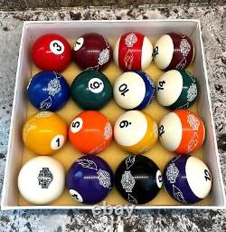 Genuine Harley Davidson Custom Billiard Pool Ball Set Roadhouse Collection