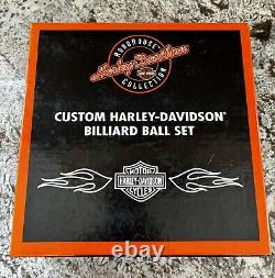 Genuine Harley Davidson Custom Billiard Pool Ball Set Roadhouse Collection