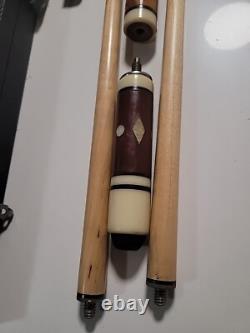 Golden Shark Custom Pool Cue Stick 24oz 49 Or 57 5pcs & Case See Description