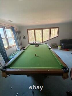 Golden West Billiards Oak Victorian Vintage Custom-Made Slate Pool Table