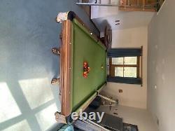 Golden West Billiards Oak Victorian Vintage Custom-Made Slate Pool Table