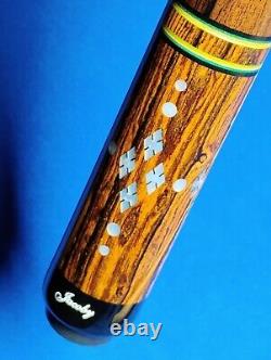 Gorgeous Custom(1/1) Jacoby Pool Cue Bacote Rosewood Uniloc 18.80oz 12.75mm